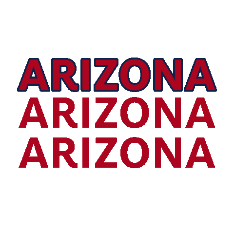 ArizonaAlumni giphyupload blue red arizona Sticker
