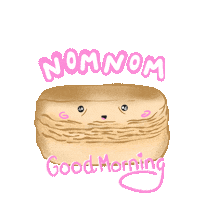 good morning breakfast Sticker