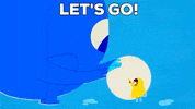 Lets Go 2D Animation GIF