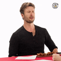 Glen Powell GIF by First We Feast