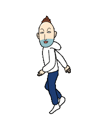 Happy Skip Sticker