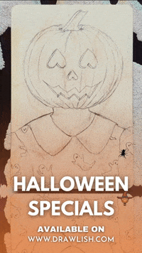 Trick Or Treat Art GIF by Drawlish