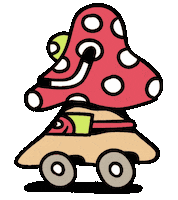 Happy Plant Sticker by Killer Acid