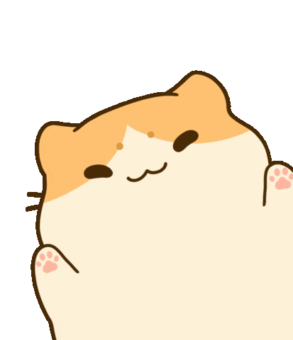 Cats Hello Sticker by Bichi Mao