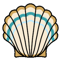 Hoanui_shop shell coquillage hoanui Sticker