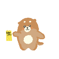 Dog Kanpai Sticker