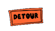 Detour Sticker by deladeso