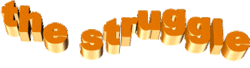 the struggle orange Sticker by AnimatedText