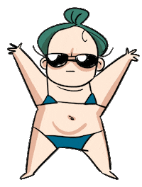 Sun Bikini Sticker