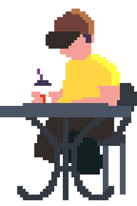 alpervibes giphyupload coffee cafe pixel art Sticker