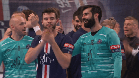Happy End Of The Game GIF by Paris Saint-Germain Handball