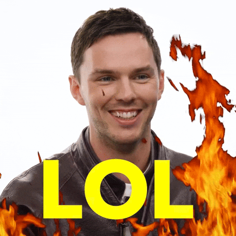 Nicholas Hoult Lol GIF by BuzzFeed