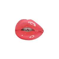 Pretty_little_skaters art pink lips teeth Sticker