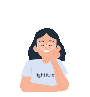 Girl Sticker by Light it