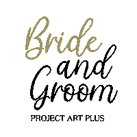 Bride And Groom Project Art Plus Sticker by Project Art Plus