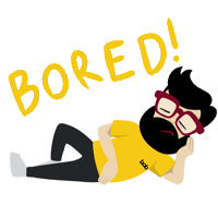 Bored Sleep Sticker by Talkabot Indonesia