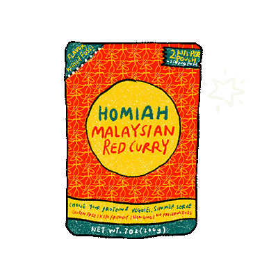 HomiahFoods giphyupload food curry malaysian Sticker