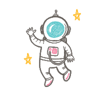 Breakfast Astronaut Sticker by nokidhungry