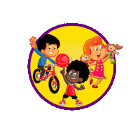 Happy Kids Sticker by 3 Palavrinhas