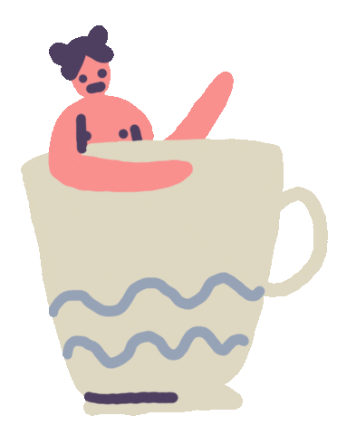 Coffee Hello Sticker by Sara Maese