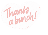 Heart Thank You Sticker by Mighty Hands