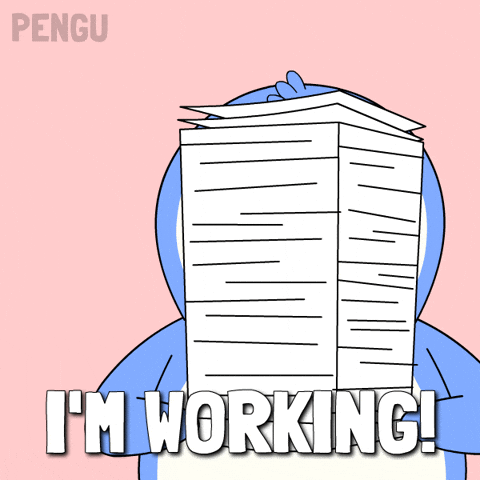 Working To Do GIF by Pudgy Penguins