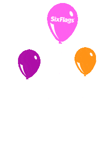 Birthday Party Sticker by Six Flags