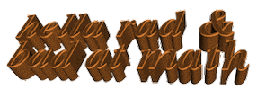 Hella rad & bad at math Sticker by AnimatedText