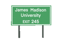 College Sign Sticker by James Madison University