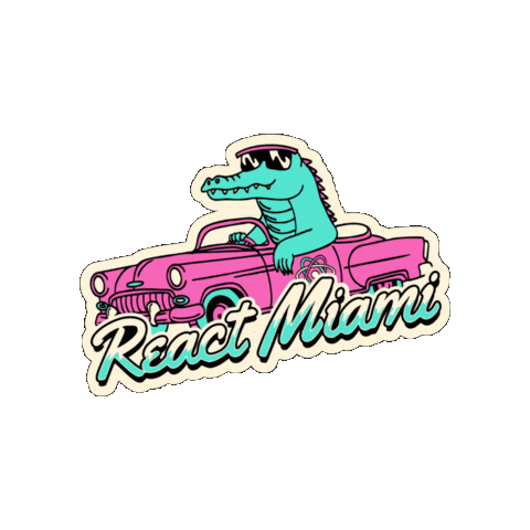 reactmiamiconf giphygifmaker miami react react miami Sticker