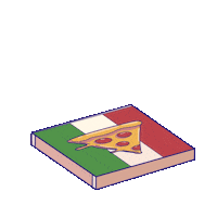 Pizza Eating Sticker