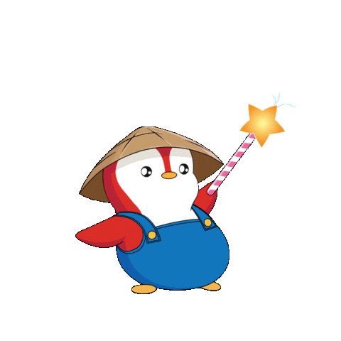 Fun Playing Sticker by Pudgy Penguins