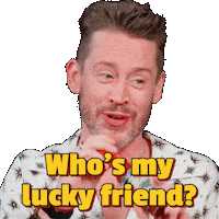 Macaulay Culkin Hot Ones Sticker by First We Feast