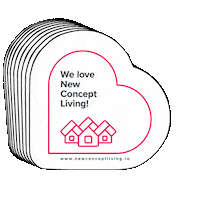 NewConceptLiving heart home house realestate Sticker