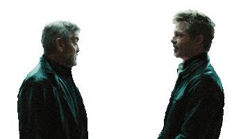 Brad Pitt Wolfs Sticker by Sony Pictures