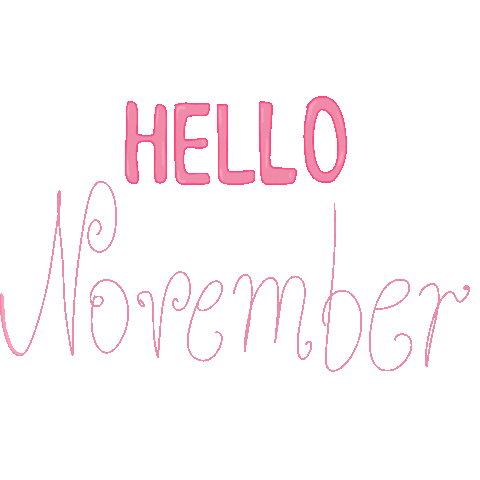Hello November Sticker