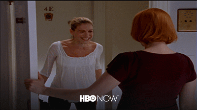 high five sex and the city GIF