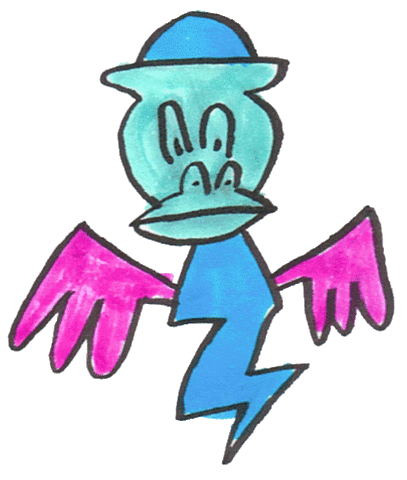 _radweird_ flying lightning wings bat Sticker