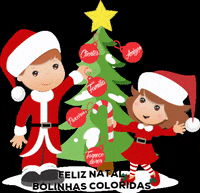 bolinhascoloridas natal feliznatal papainoel fimdeano GIF