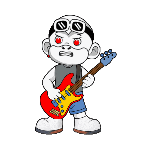 Disappointed Rock Sticker by Zhot