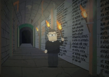 tunnel priest GIF by South Park 