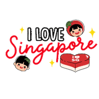 National Day Love Sticker by Ang Ku Kueh Girl and Friends