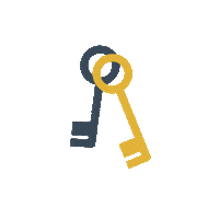 W M Keys Sticker by west+main