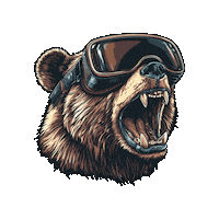 Virtual Reality Bear Sticker by Preneura