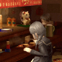Persona 4 Eating GIF