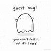 ghost hug GIF