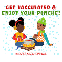 Christmas Vaccine Sticker by UnidosUS