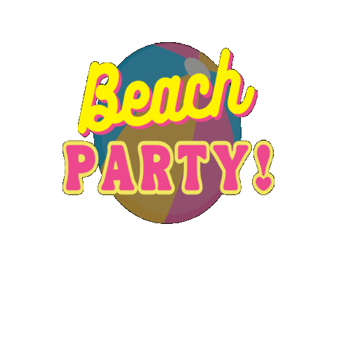 Beach Party Sticker by Intown Concord