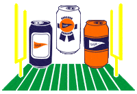 tailgatebk sports football nfl beers Sticker