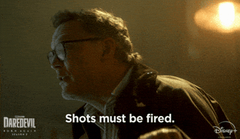 Shots Fired Finger Guns GIF by Marvel Studios